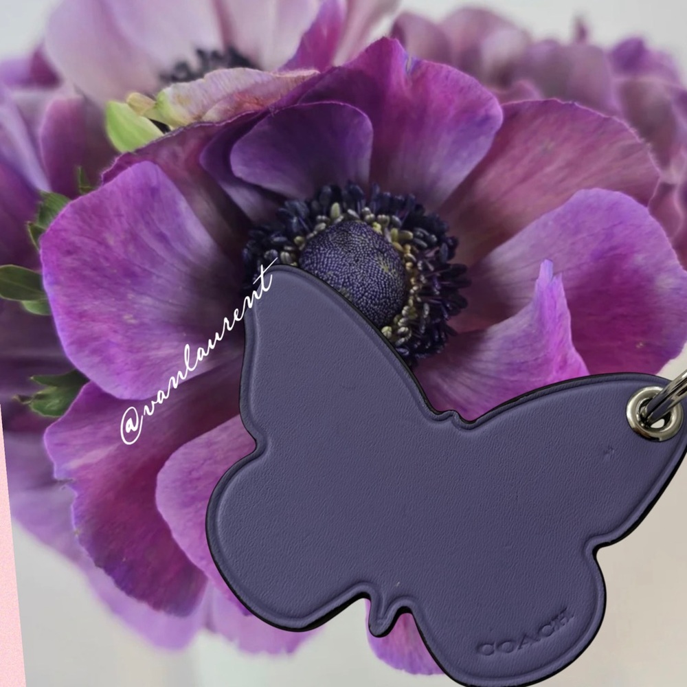 Coach Violet Butterfly Key Holder
